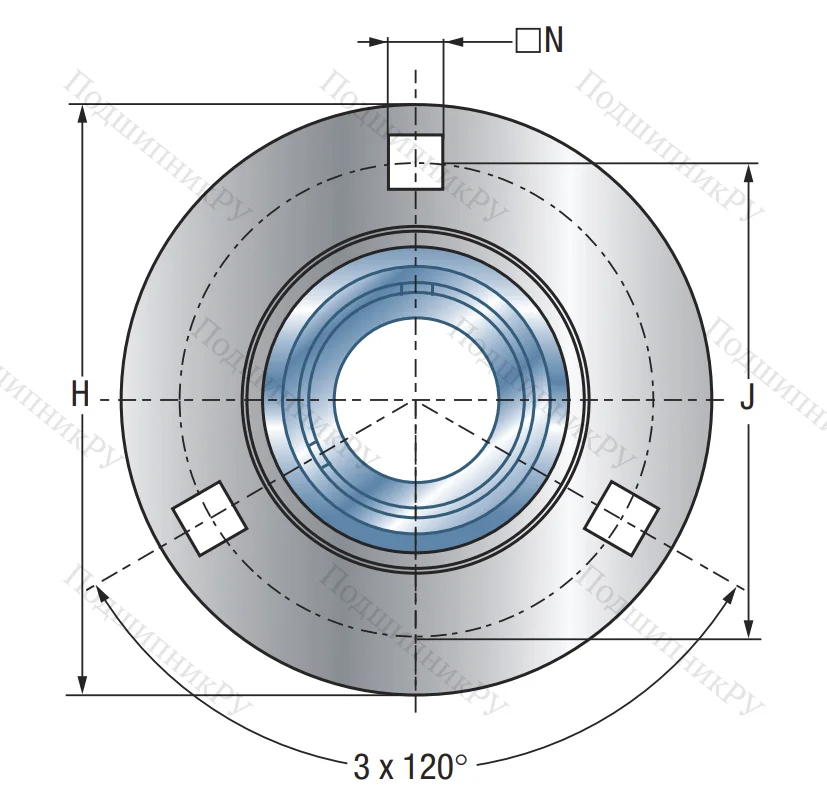 Подшипниковый корпус PF 207