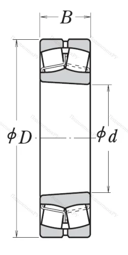 Сферический роликовый подшипник с конической посадкой на вал 22212 EAKE 4