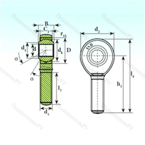 Подшипник скольжения сферический TSM 12.1 C