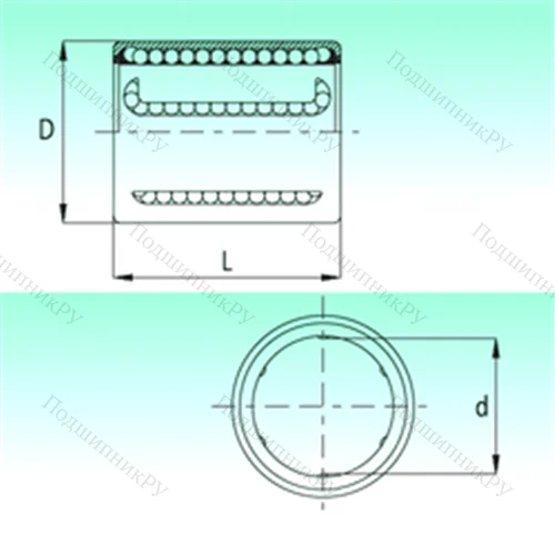 Подшипник шариковый линейный KH 0824-PP