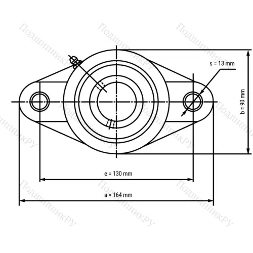 Подшипниковый узел SSUCFLPL 207-B - Вал: 35 мм от производителя  LPZ