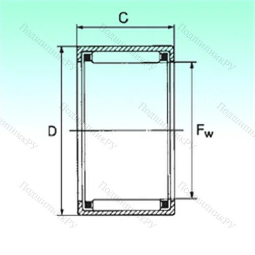 Подшипник игольчатый радиальный HK 2012