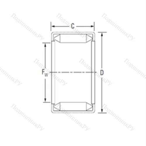 Подшипник игольчатый радиальный B 85