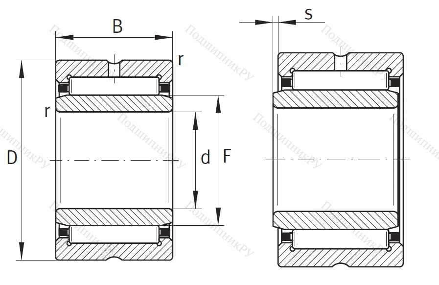 Игольчатый подшипник NA 4907 XL