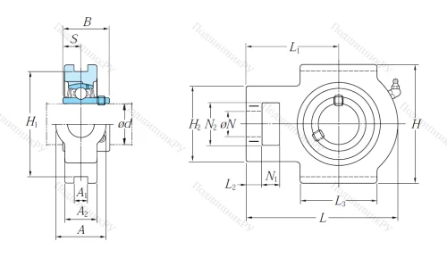Подшипниковый узел UCT 211 J в Новокузнецке