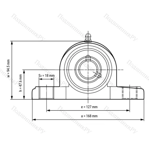 Подшипниковый узел SSUCPPL 207-W - Вал: 35 мм
