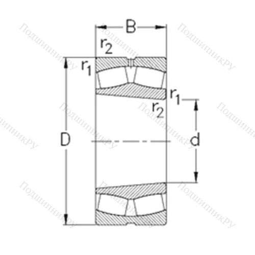 Подшипник роликовый радиальный самоцентрирующийся 240/560-K 30-MB-W 33