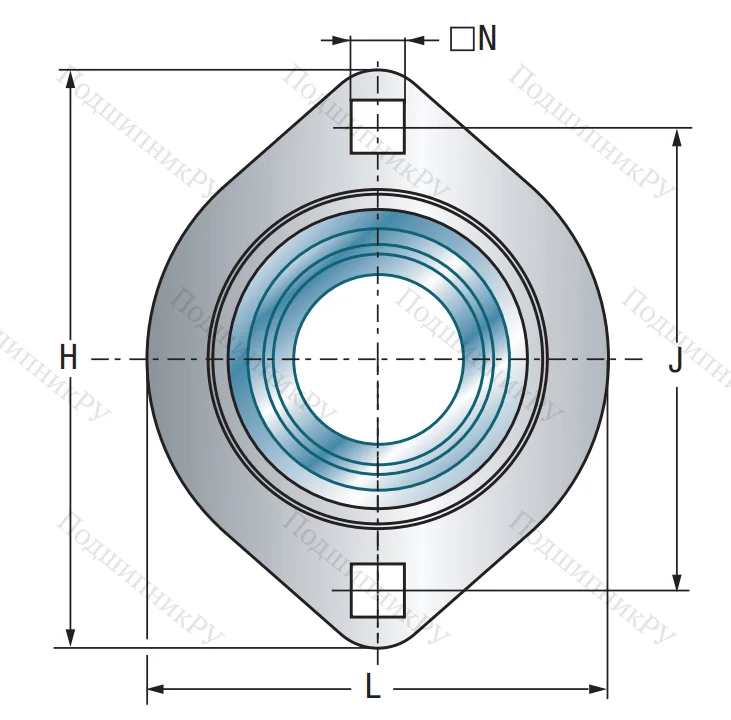Подшипниковый корпус  PFL 208