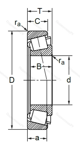 Конический роликовый подшипник 7310 А (СПЗ-9) в Новокузнецке
