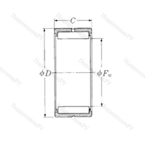 Подшипник игольчатый радиальный HJ-162416