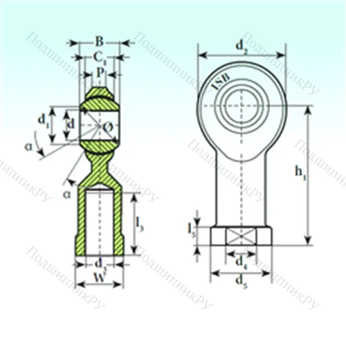 Подшипник скольжения сферический TSF.R 20