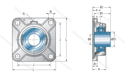 Подшипниковый узел UCFE 205 в Новокузнецке