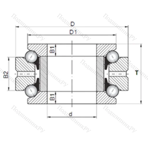Подшипник шариковый упорно-радиальный 234440