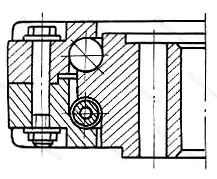 Модификация подшипника 3687/1148К размер 1148x1400x110