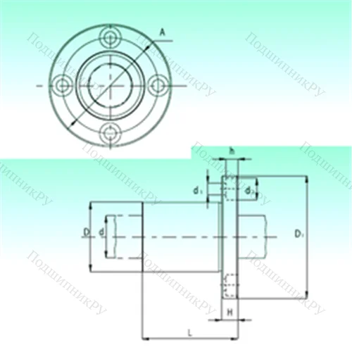 Подшипник шариковый линейный KBF 60