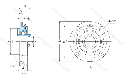 Подшипниковый узел UCFC 209 J в Новокузнецке