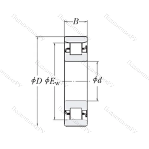 Подшипник роликовый радиальный XLRJ 2.3/4