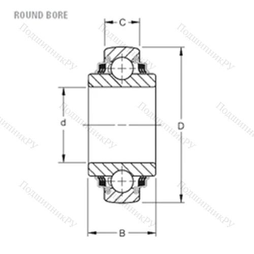 Подшипник шариковый радиальный W 208PPB 7 от производителя  TIMKEN