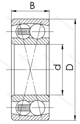 Двухрядный шариковый подшипник 1513 (2213) в Новокузнецке