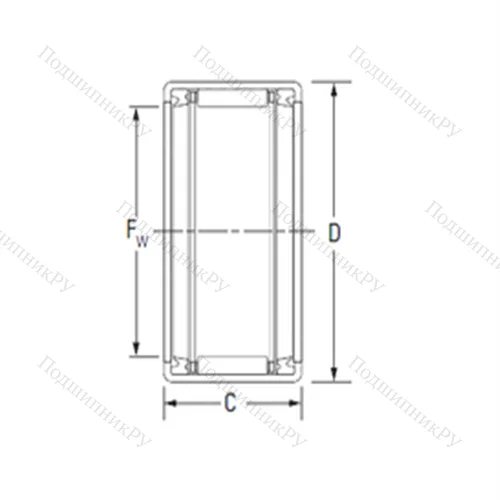 Подшипник игольчатый радиальный JTT-1210