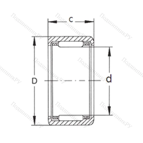 Подшипник игольчатый радиальный HK 2025