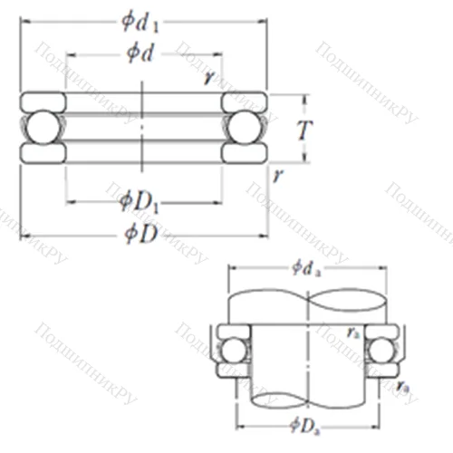 Подшипник шариковый упорный