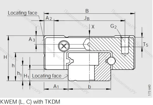 Каретка коррозионностойкая, двухрядная KWEM 15-G 2-G 2-B-V 0 в Новокузнецке