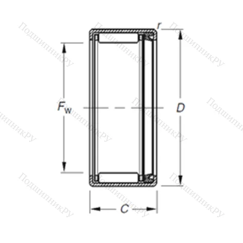 Подшипник игольчатый радиальный F-205232