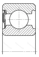 Подшипник  6002-RS (160102) размер 15x32x9