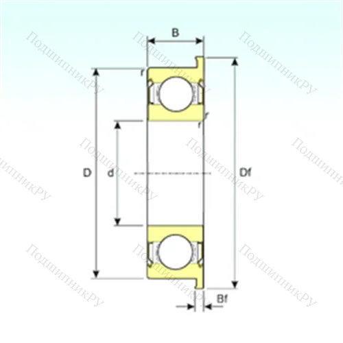 Подшипник шариковый радиальный F 6904ZZ