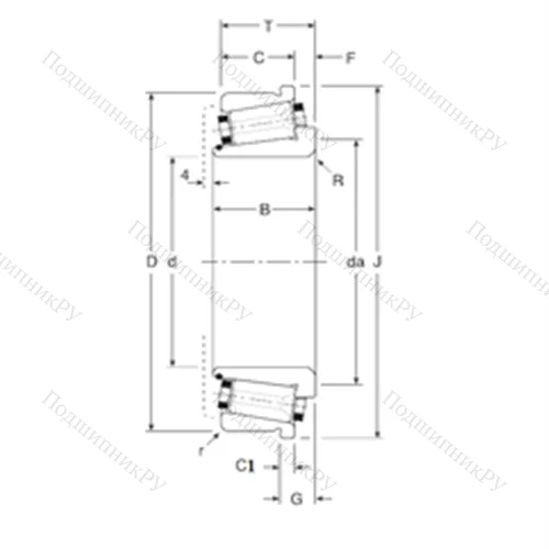 Подшипник роликовый радиально-упорный 112040/112085C