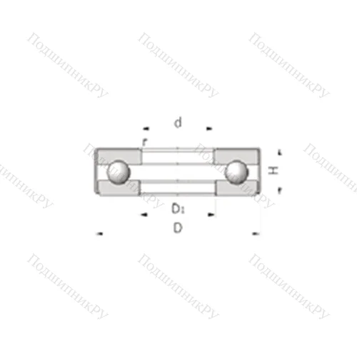 Подшипник шариковый упорный