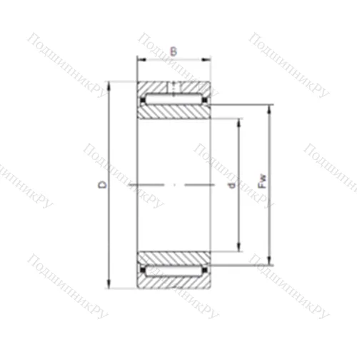 Подшипник игольчатый радиальный NA 49/22 от производителя  SKF