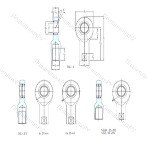 Подшипник скольжения сферический SIL 35ES-2RS