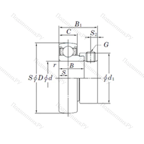 Подшипник шариковый радиальный