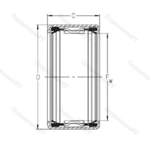 Подшипник игольчатый радиальный SCE 910PP