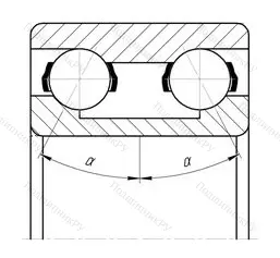 Модификация подшипника 3056211ЛУ размер 55x100x33,3