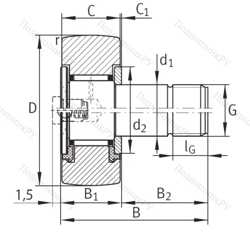 Подшипник KR 40 XPP A