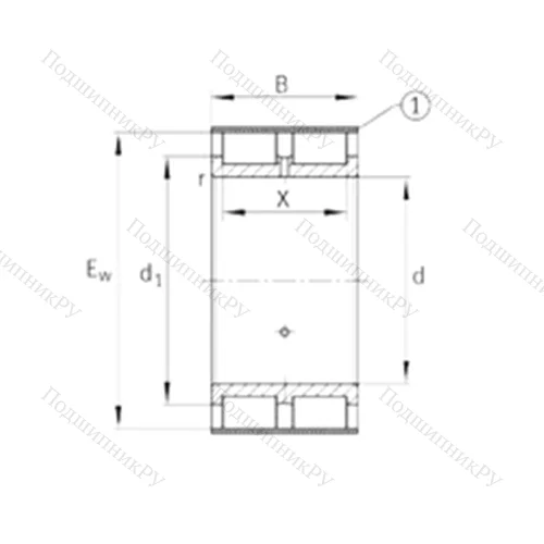 Подшипник роликовый радиальный