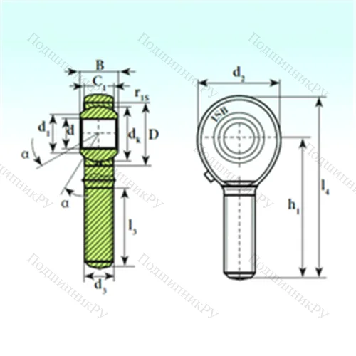 Подшипник скольжения сферический TSM 12.1