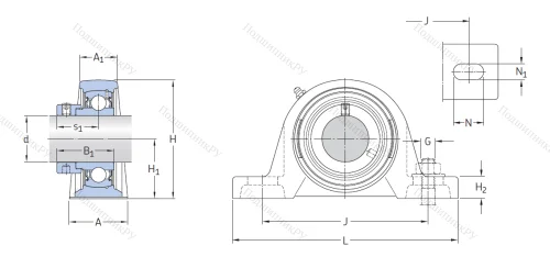 Подшипниковый узел SY 50 FM в Новокузнецке