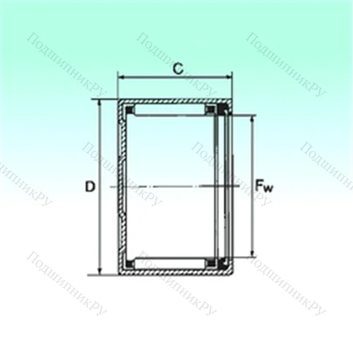 Подшипник игольчатый радиальный BK 1614 RS