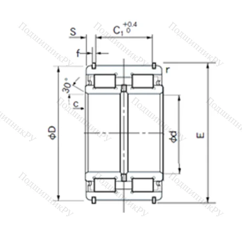 Подшипник роликовый радиальный E 5024NRNT