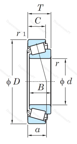 Конический роликовый подшипник HC 32908 JR-1LFT V4H4Z94UXQ от производителя  KOYO