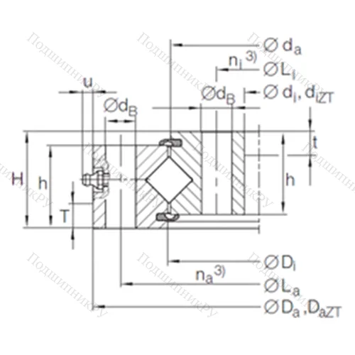 Подшипник роликовый опорно-поворотный