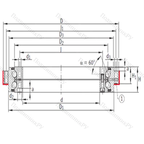 Подшипник шариковый радиально-упорный