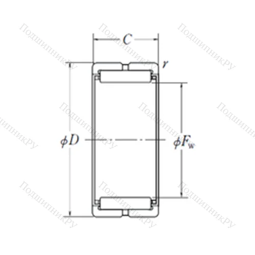 Подшипник игольчатый радиальный RNA 4872