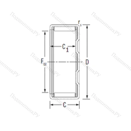 Подшипник игольчатый радиальный BK 0609