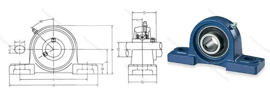 Подшипниковый узел UCLP 202