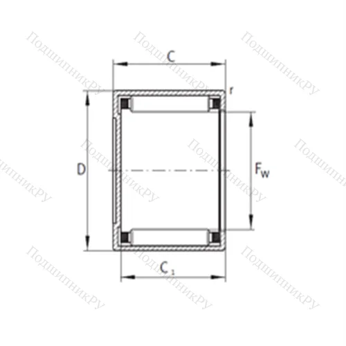 Подшипник игольчатый радиальный BCE 248